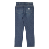 CARHARTT Workwear Womens Jeans Blue Slim Straight Stone Wash W30 L26