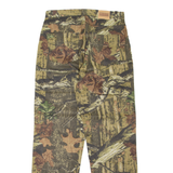 BRAIDED RIVER Woodland Camo Mens Jeans Green Regular Tapered W34 L34