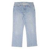 LEE Womens Jeans Blue Regular Straight Stone Wash W34 L28