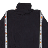 ELLESSE Womens Track Jacket Black Nylon Colourblock UK 6