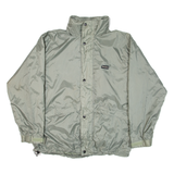 PETER STORM Mens Rain Jacket Green Nylon Hooded L