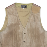 ANYWAY Mens Blazer Waistcoat Beige L
