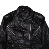 Womens Biker Jacket Black Leather S