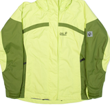 JACK WOLFSKIN Womens Rain Jacket Green Hooded UK 10