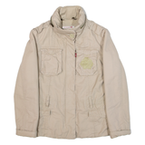 LEVI'S Insulated Womens Jacket Beige Hooded S