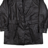 WILSONS Womens Coat Black Leather S