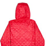 COLUMBIA Insulated Womens Quilted Jacket Pink Hooded S