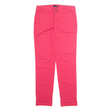 TOMMY HILFIGER Chino Womens Trousers Pink Regular Tapered W30 L30