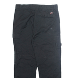 DICKIES Cargo Mens Trousers Black Regular Straight W34 L28