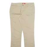 DICKIES Chino Womens Trousers Beige Regular Straight W28 L31
