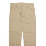 LEVI'S 505 Mens Trousers Beige Regular Straight W36 L34