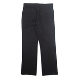 LEVI'S Womens Trousers Black Regular Straight W34 L29