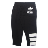 ADIDAS Womens Trousers Black Regular Straight W28 L23