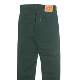 LEVI'S 502 Mens Trousers Green Regular Straight W28 L32