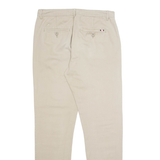 KANGOL Chino Mens Trousers Cream Regular Tapered W32 L34