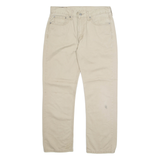 LEVI'S 514 Mens Trousers Cream Regular Straight W32 L30