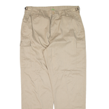 USN INTERNATIONAL Cargo Mens Trousers Beige Relaxed Straight W33 L31
