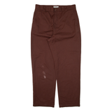 CARHARTT WIP Master Pant Workwear Womens Trousers Maroon Relaxed Tapered W31 L28