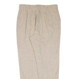THE LEGEND Womens Trousers Beige Regular Tapered Linen W32 L29