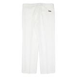 YOUNG LINE Pleated Womens Trousers White Regular Straight W34 L27