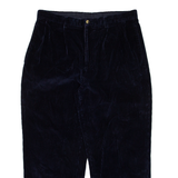 NAUTICA Mens Corduroy Trousers Blue Regular Straight W34 L25