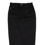 H.I.S Womens Trousers Black Relaxed Tapered W33 L30