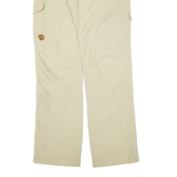 FJÄLLRÄVEN Cargo Womens Trousers Beige Relaxed Straight W29 L32