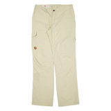 FJÄLLRÄVEN Cargo Womens Trousers Beige Relaxed Straight W29 L32