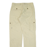 FJÄLLRÄVEN Cargo Womens Trousers Beige Relaxed Straight W29 L32