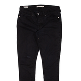 LEVI'S 711 BIG E Womens Trousers Black Slim Skinny W30 L27
