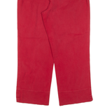 WICHELE Womens Trousers Red Regular Straight W29 L24