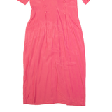 IMPULSIVE Womens Pencil Dress Pink 90s Short Sleeve Midi M