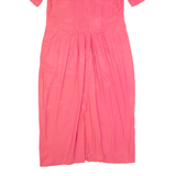 IMPULSIVE Womens Pencil Dress Pink 90s Short Sleeve Midi M