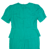 JACLYN SMITH Womens Pencil Dress Green 90s Floral Knee Length S