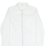 ZARA BASIC Womens Shirt Dress White Long Sleeve Knee Length M