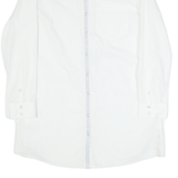 ZARA BASIC Womens Shirt Dress White Long Sleeve Knee Length M