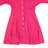 DB SPORT Womens Day Dress Pink 90s Short Sleeve Knee Length M