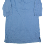 ZARA BASIC Oversized Womens Day Dress Blue Knee Length XS