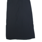 H&M Oversized Womens Shift Dress Black Sleeveless Midi M