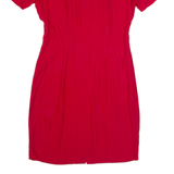 MY MICHELLE Womens Pencil Dress Red 90s Short Sleeve Knee Length M