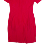 MY MICHELLE Womens Pencil Dress Red 90s Short Sleeve Knee Length M