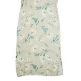 R&K Oversized Womens Maxi Dress Cream 90s Floral Sleeveless Long S