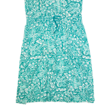 VIA SANT'ANDREA Womens Day Dress Blue 90s Crazy Pattern Long L