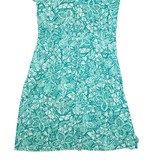 VIA SANT'ANDREA Womens Day Dress Blue 90s Crazy Pattern Long L