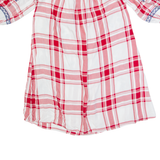 ZARA WOMAN Womens Shift Dress Red Check Knee Length M