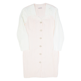 PERCEPTIONS Womens Pencil Dress Pink 90s Long Sleeve Midi M