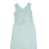 TOMMY BAHAMA Womens Maxi Dress Blue 90s Paisley Sleeveless Long L