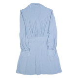 ZARA Womens Shirt Dress Blue Long Sleeve Knee Length S