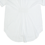 ZARA Oversized Womens Shirt Dress White 90s Short Sleeve Knee Length S