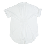 ZARA Oversized Womens Shirt Dress White 90s Short Sleeve Knee Length S